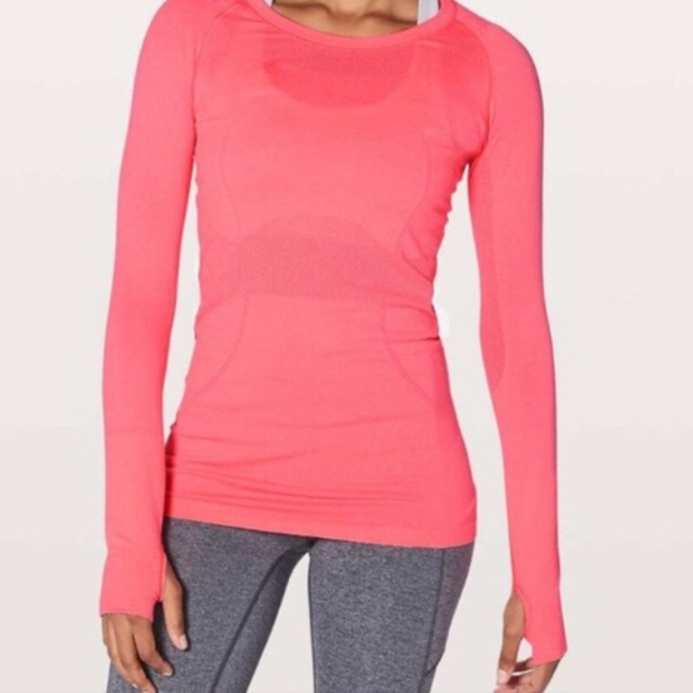 Lululemon - Swiftly Long Sleeve - Neon Pink